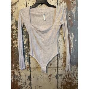 Intimately Free People Oatmeal Bodysuit, size XS
